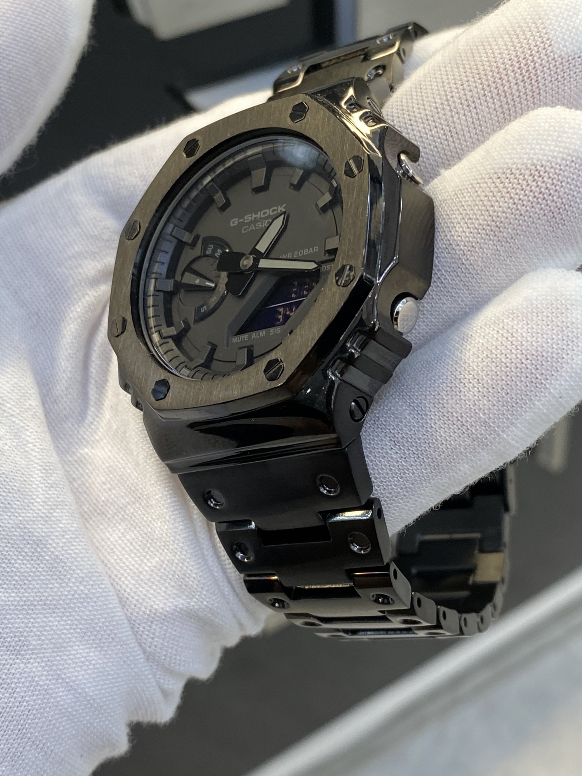 G-SHOCK GA-2100 ĐỘ GIÁP AP BLACK GEN 1 | GA-2100 CUSTOM AP ĐEN GEN 1