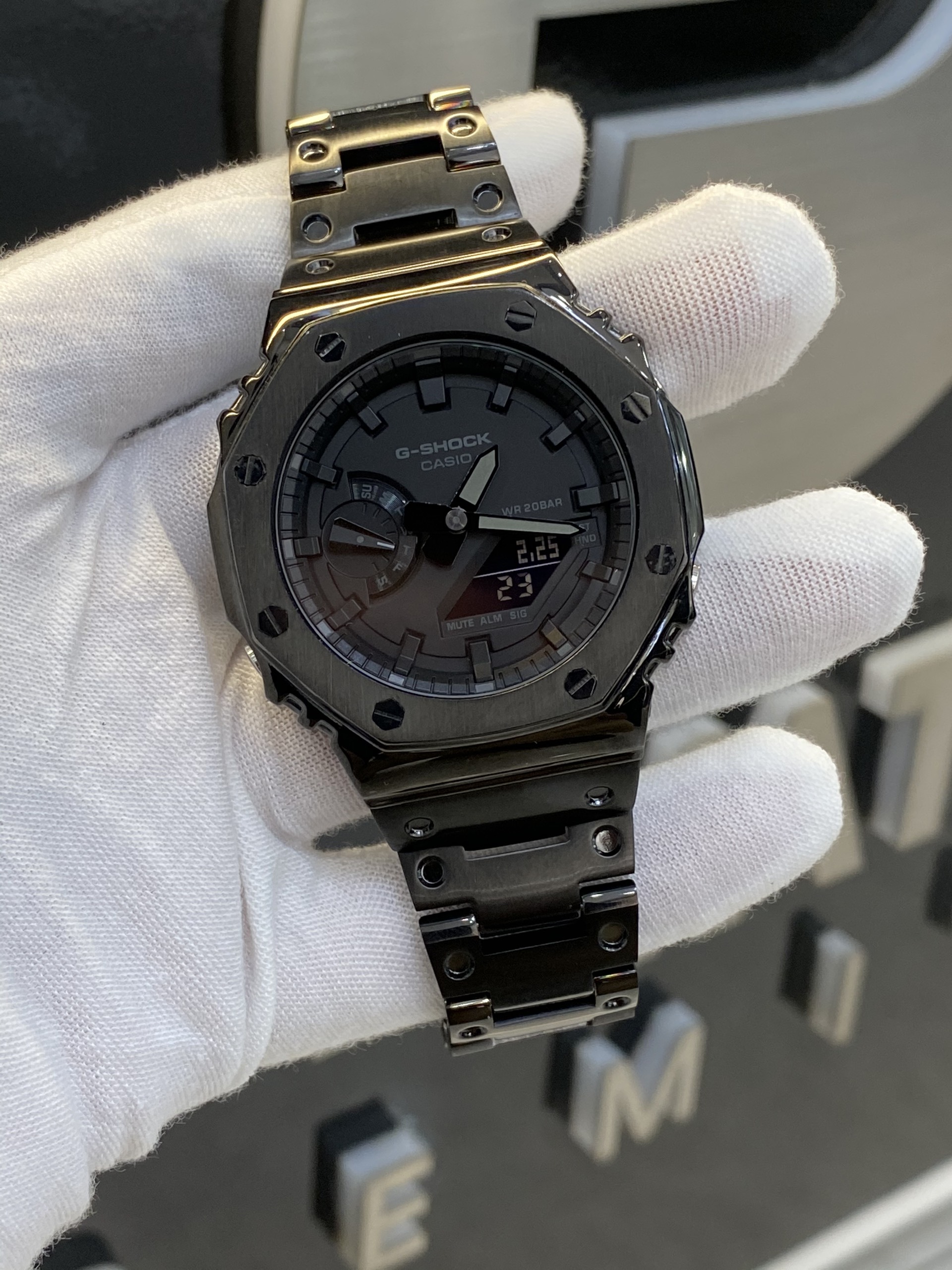 G-SHOCK GA-2100 ĐỘ GIÁP AP BLACK GEN 1 | GA-2100 CUSTOM AP ĐEN GEN 1