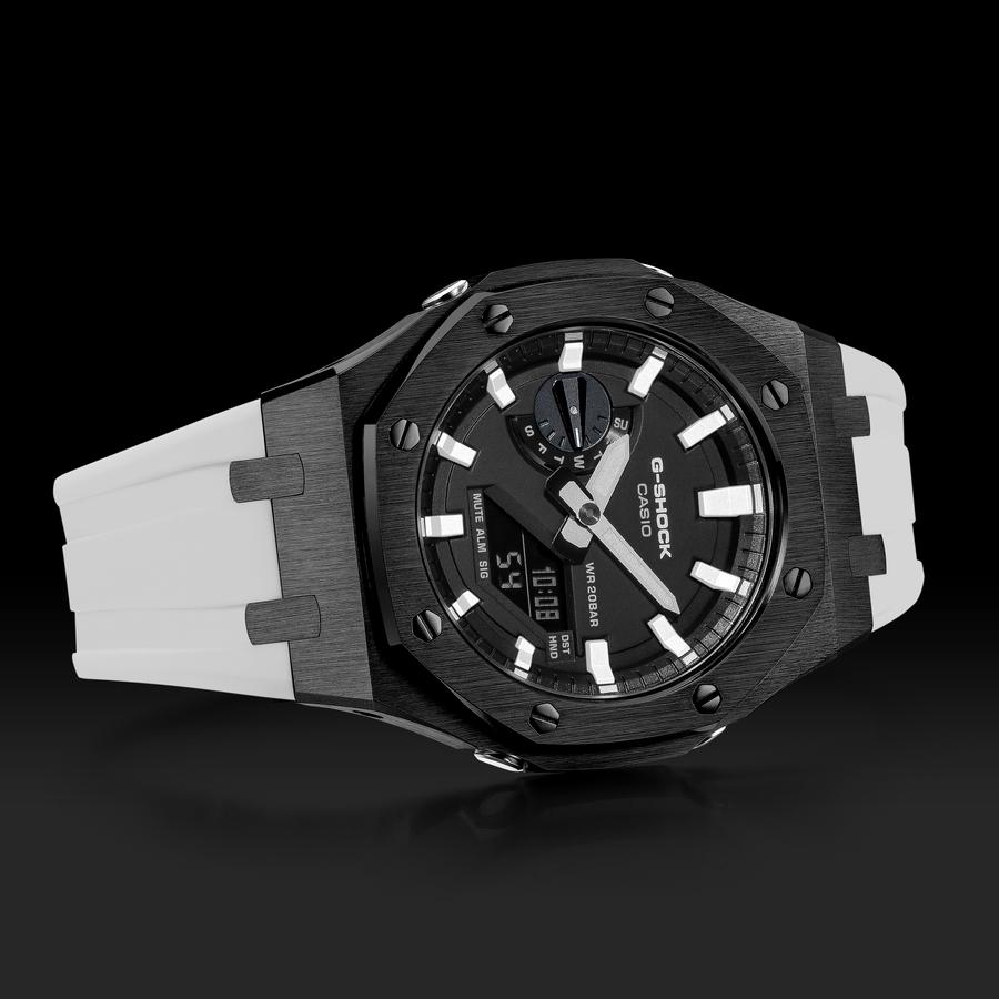 G-SHOCK GA-2100-1A AP CUSTOM BLACK x WHITE ROYAL OAK