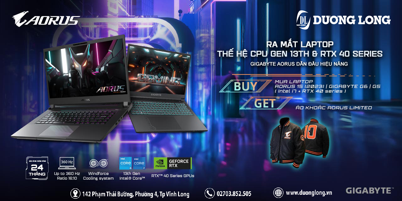 MUA AORUS/GIGABYTE LAPTOP 2023 - NHẬN NGAY QUÀ CỰC HOT