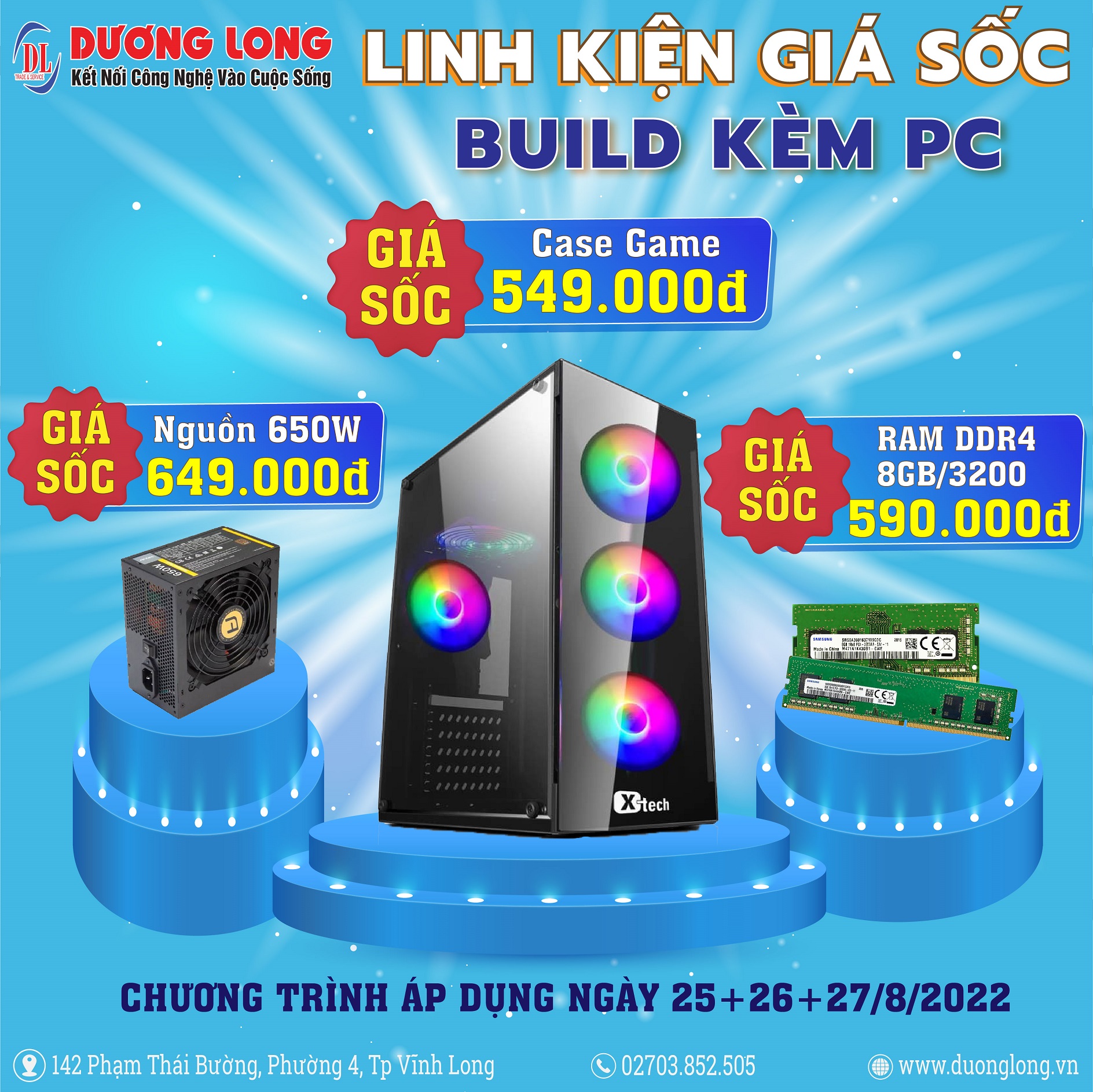 LINH KIỆN GIÁ SỐC BUILD KÈM PC