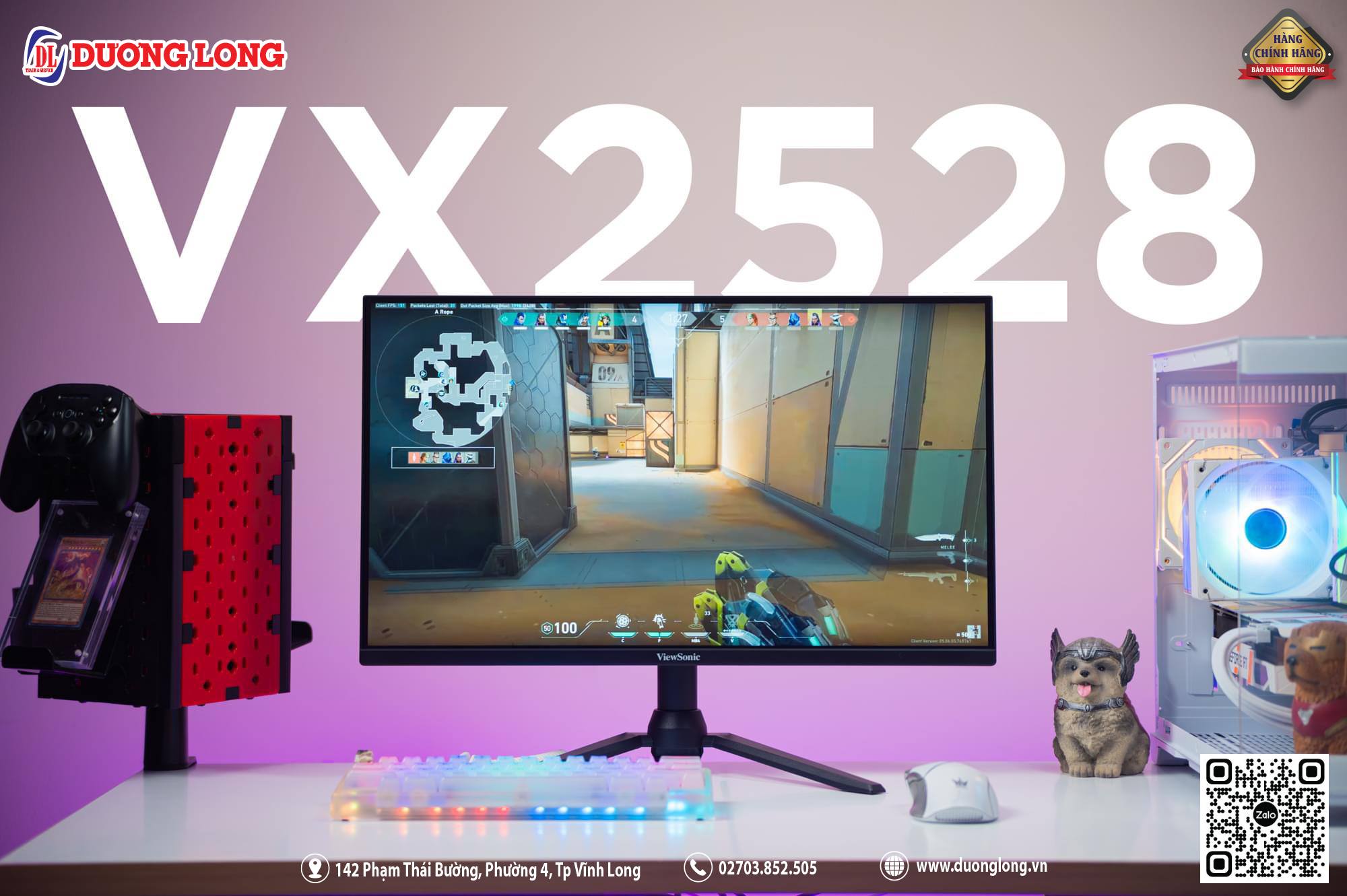 REVIEW : Màn hình ViewSonic VX2528 25" IPS 180Hz Gsync chuyên game