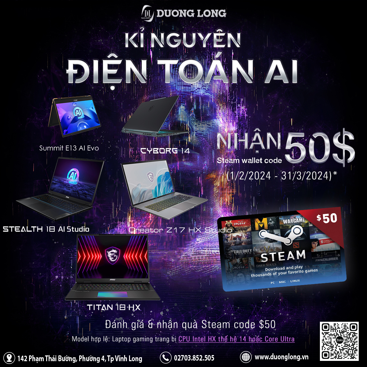 🔥Review sản phẩm "KỶ NGUYÊN ĐIỆN TOÁN AI" và nhận Steam Wallet Code 50$🔥