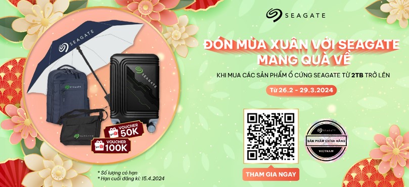 ĐÓN MÙA XUÂN VỚI SEAGATE – MANG QUÀ VỀ