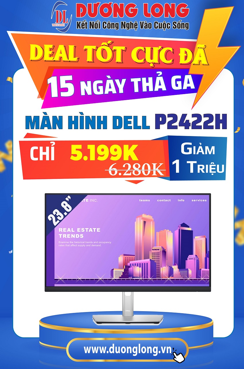 MÀN HÌNH DELL DEAL TỐT LÊN ĐẾN 1 TRIỆU