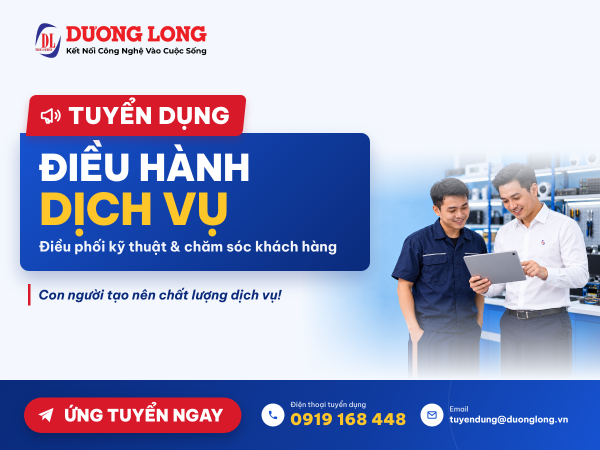 Tuyển dụng nhân viên điều hành dịch vụ