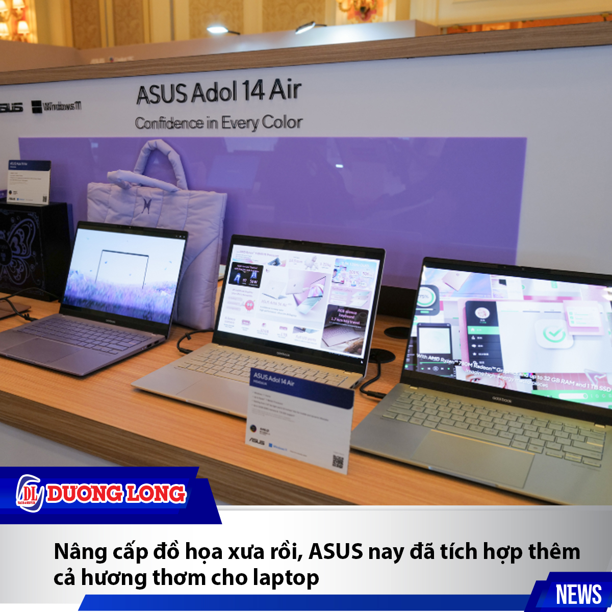 Nâng cấp đồ họa xưa rồi, ASUS nay đã tích hợp thêm cả hương thơm cho laptop