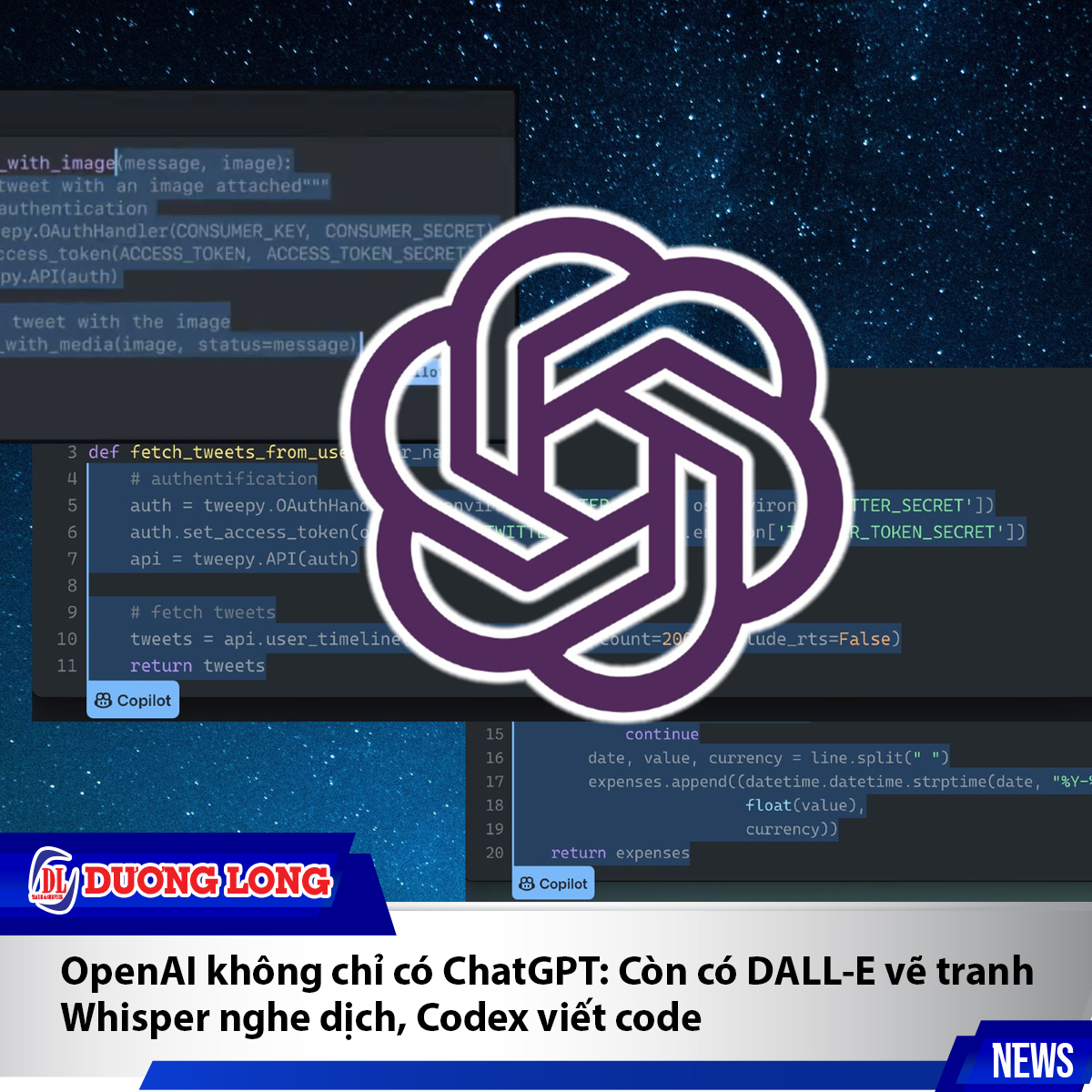 OpenAI không chỉ có ChatGPT: Còn có DALL-E vẽ tranh, Whisper nghe dịch, Codex viết code