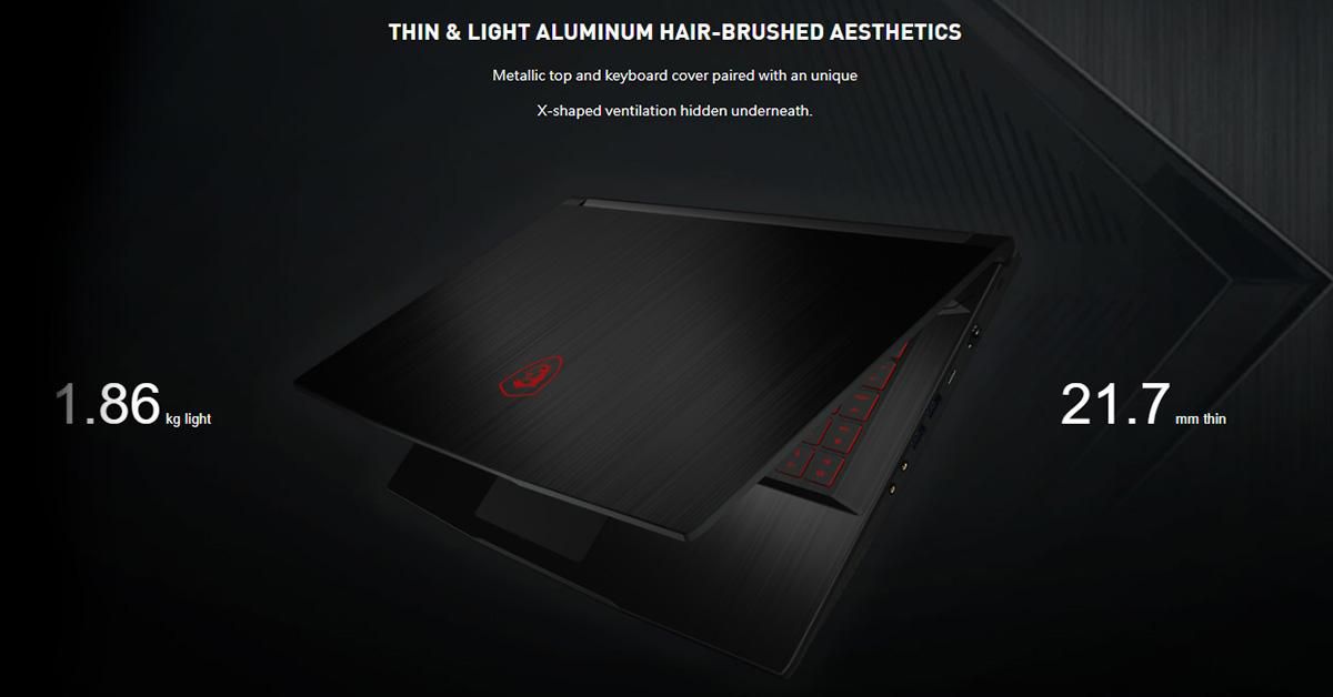 MSI GF63 Thin 9RCX 645VN/ 646VN Bộ Đôi Laptop Gaming Đáng Giá Dưới 25 Triệu