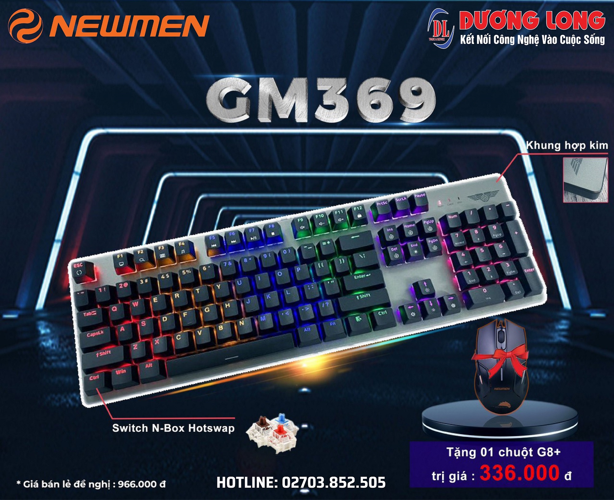 SẮM PHÍM CƠ NEWMEN GM369 CÓ NGAY QUÀ CHẤT.