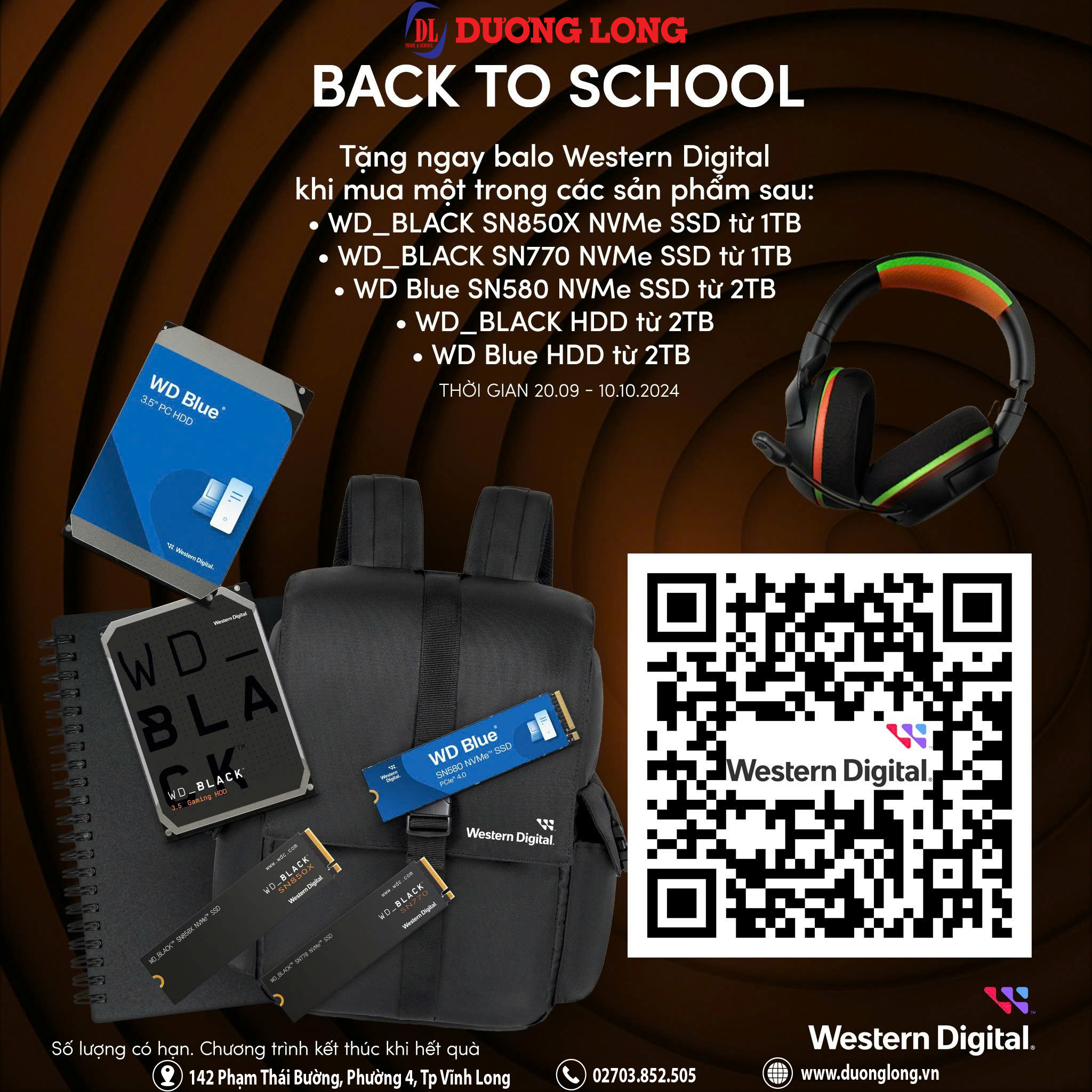 CHƯƠNG TRÌNH KHUYẾN MÃI WESTERN DIGITAL - BACK TO SCHOOL 2024