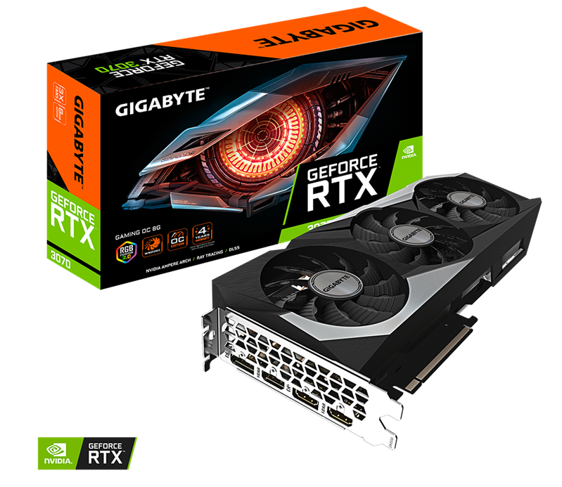 VGA GIGABYTE GeForce RTX 3070 GAMING OC 8G (GV-N3070GAMING OC-8GD)