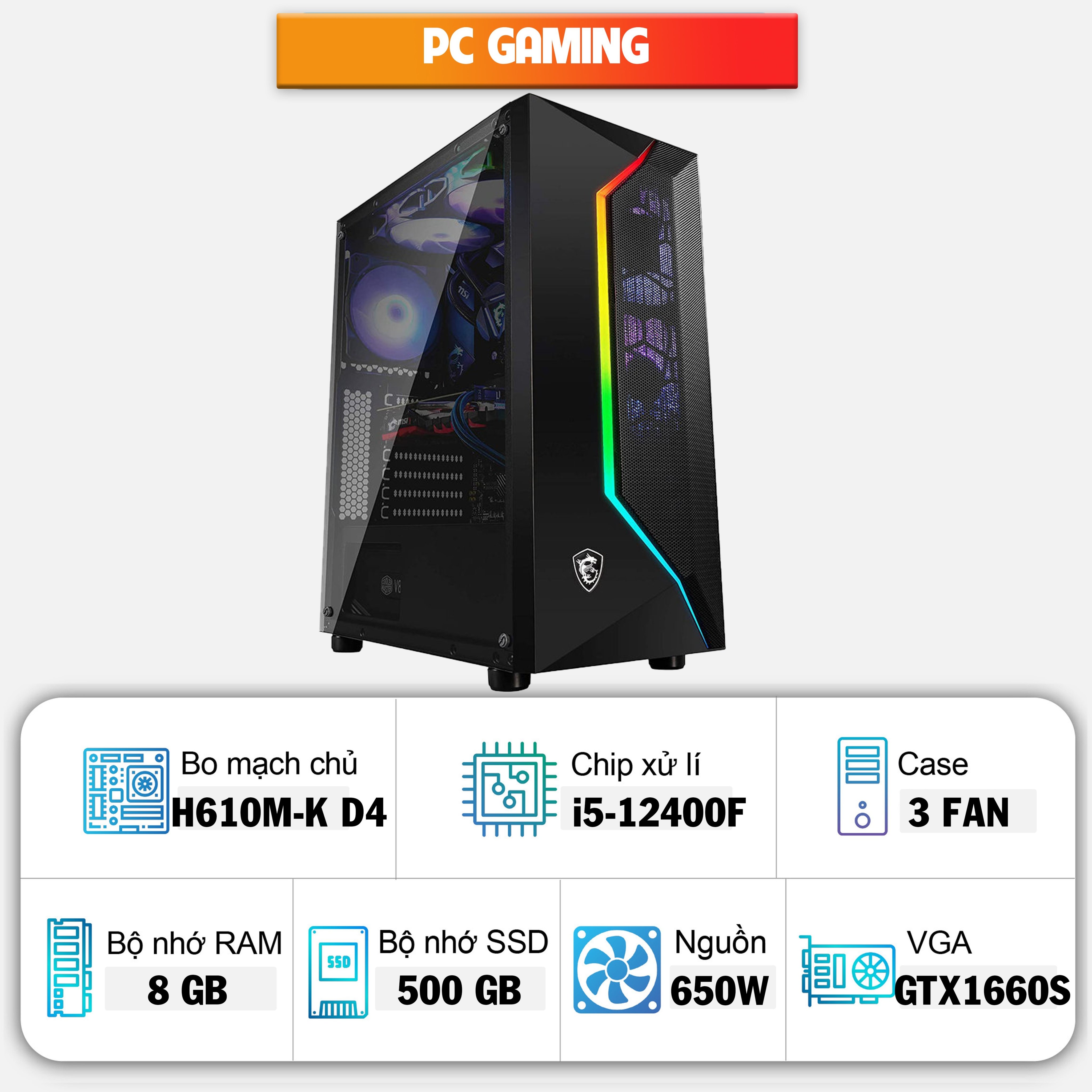 PCDL Gaming i5H610M