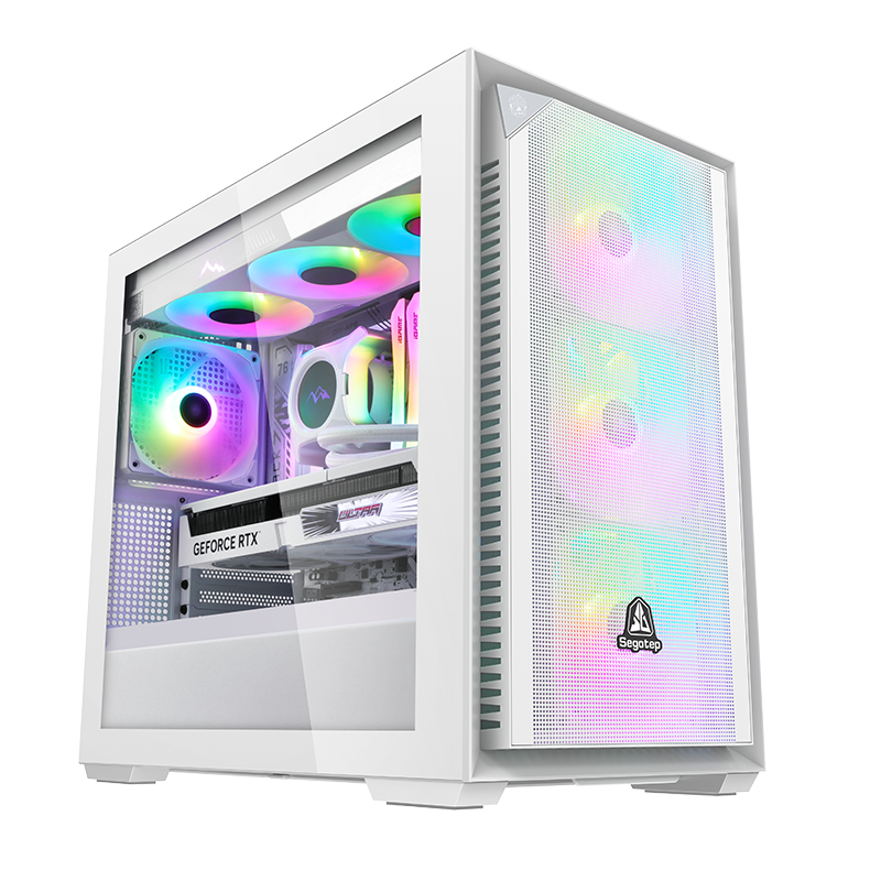 Case Máy Tính SEGOTEP GANK 360S-APE WHITE - Không Fan