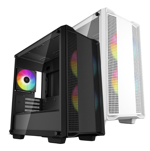 Vỏ Case Deepcool CC360/ CC360 WH ARGB (Đen/Trắng) sẵn 3 Fan Led