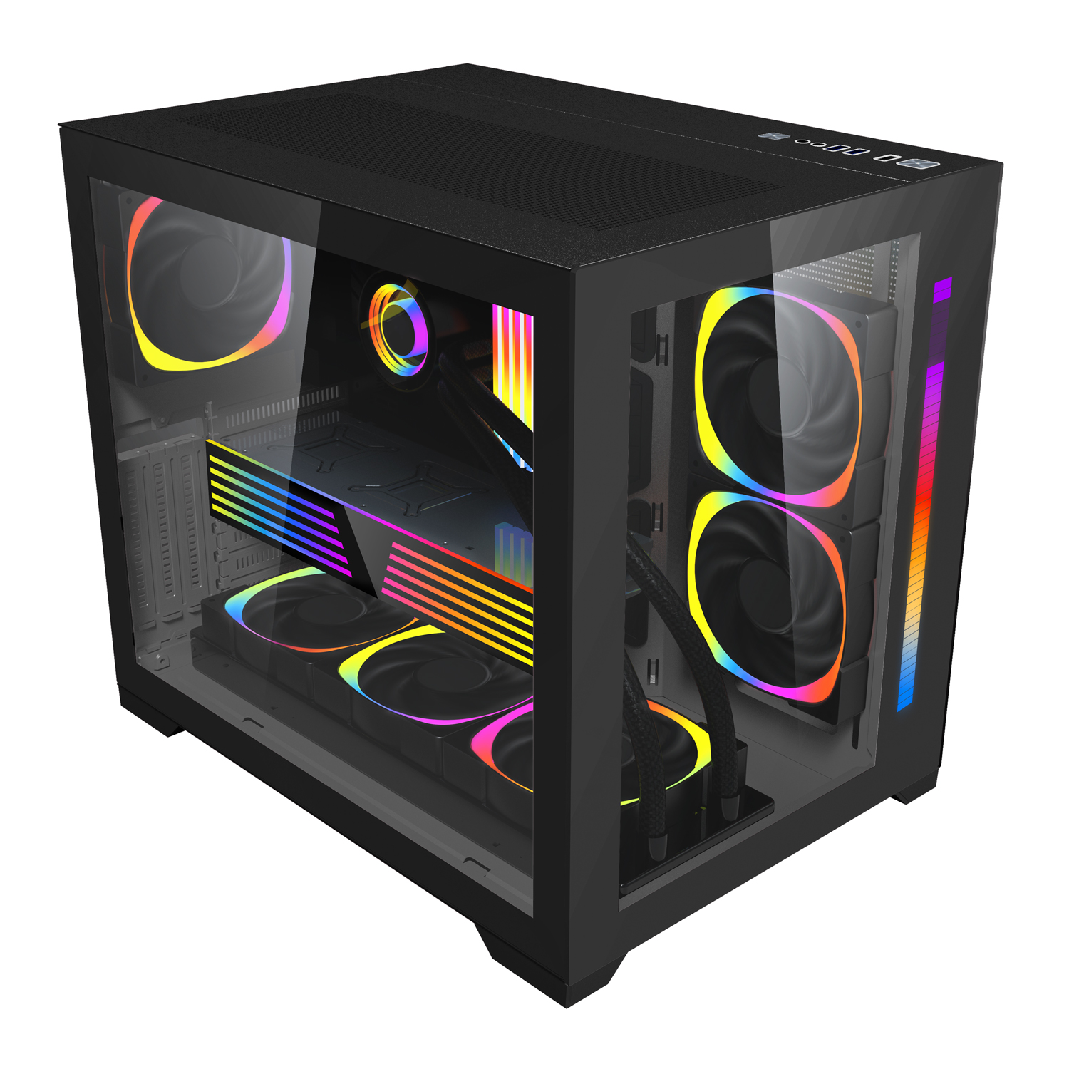 CASE 1ST PLAYER SP7 RGB (Black) không Fan