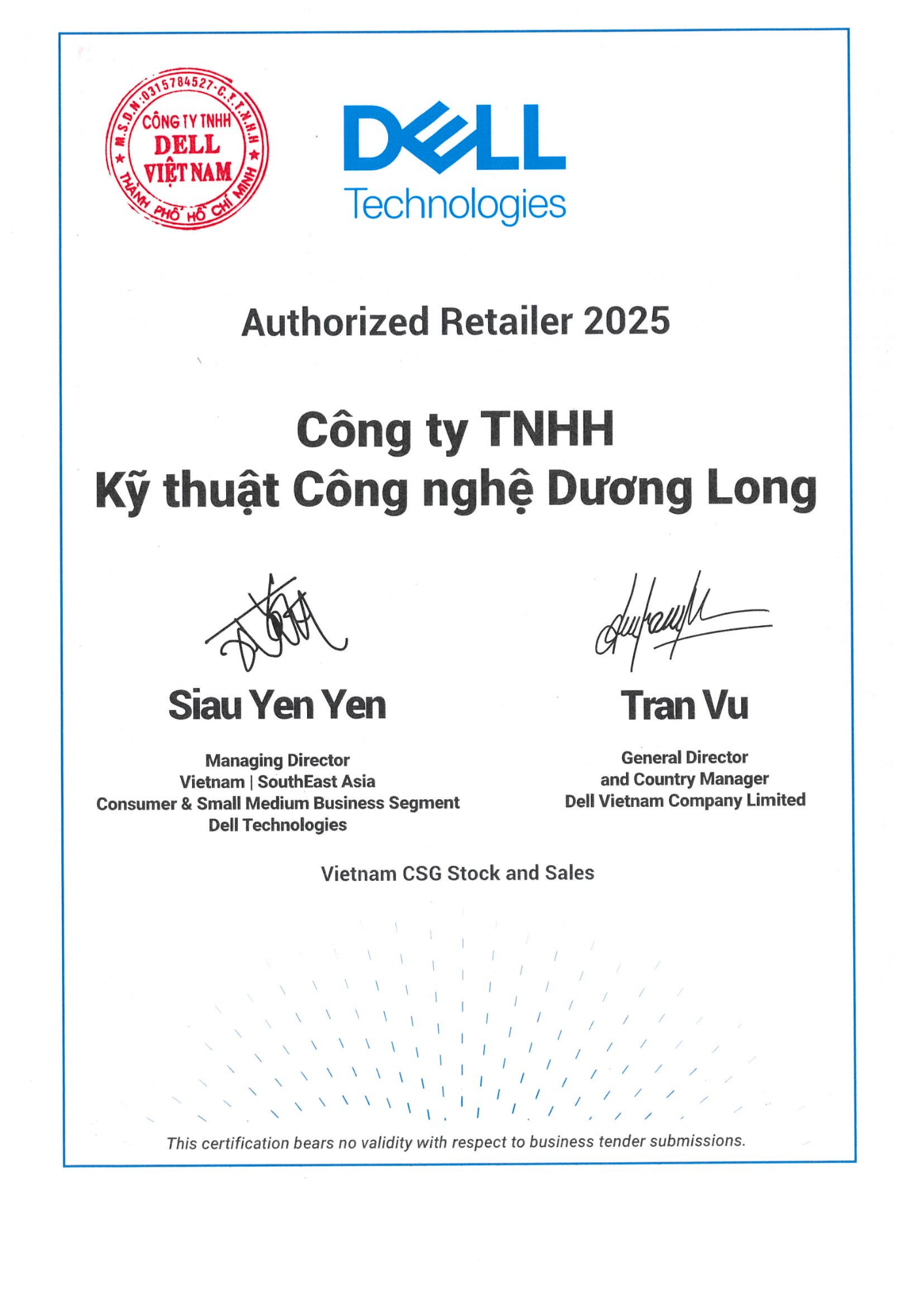 Chứng nhận Dell