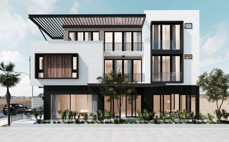 Mẫu thiết kế biệt thự hiện đại đơn giản, đầy tiện nghi