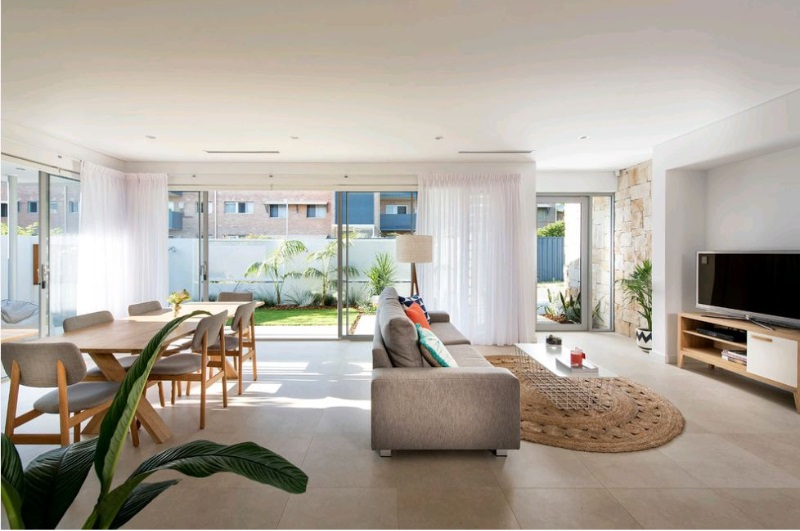 Phòng ăn kết hợp phòng khách mẫu thiết kế nhìn là mê