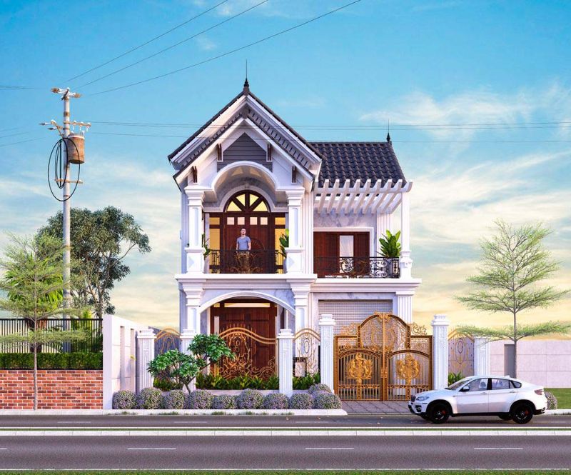 Tổng hợp các mẫu thiết kế biệt thự mặt tiền 7m