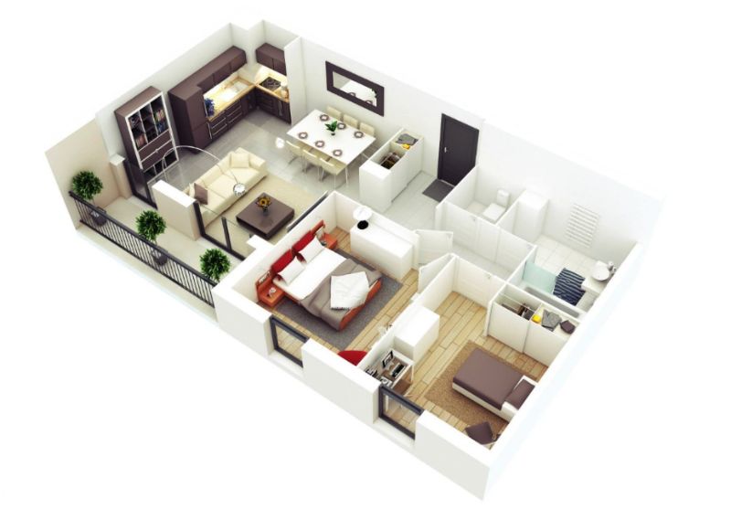 Thiết kế nội thất căn hộ chung cư 100m2 3 phòng ngủ hiện đại