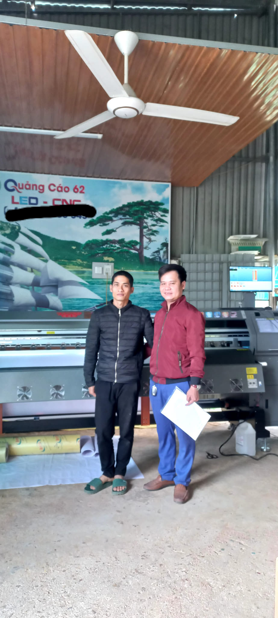 Quảng cáo 62- máy in bạt khổ lớn 3m2