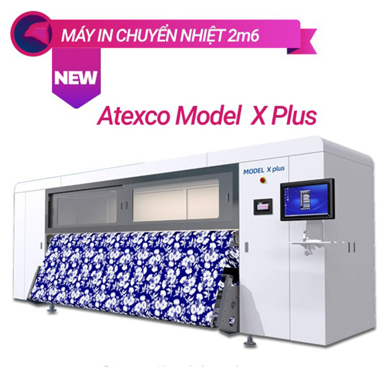 Máy in chuyển nhiệt 2m6 Atexco Model X Plus cho hình ảnh in ấn sắc nét