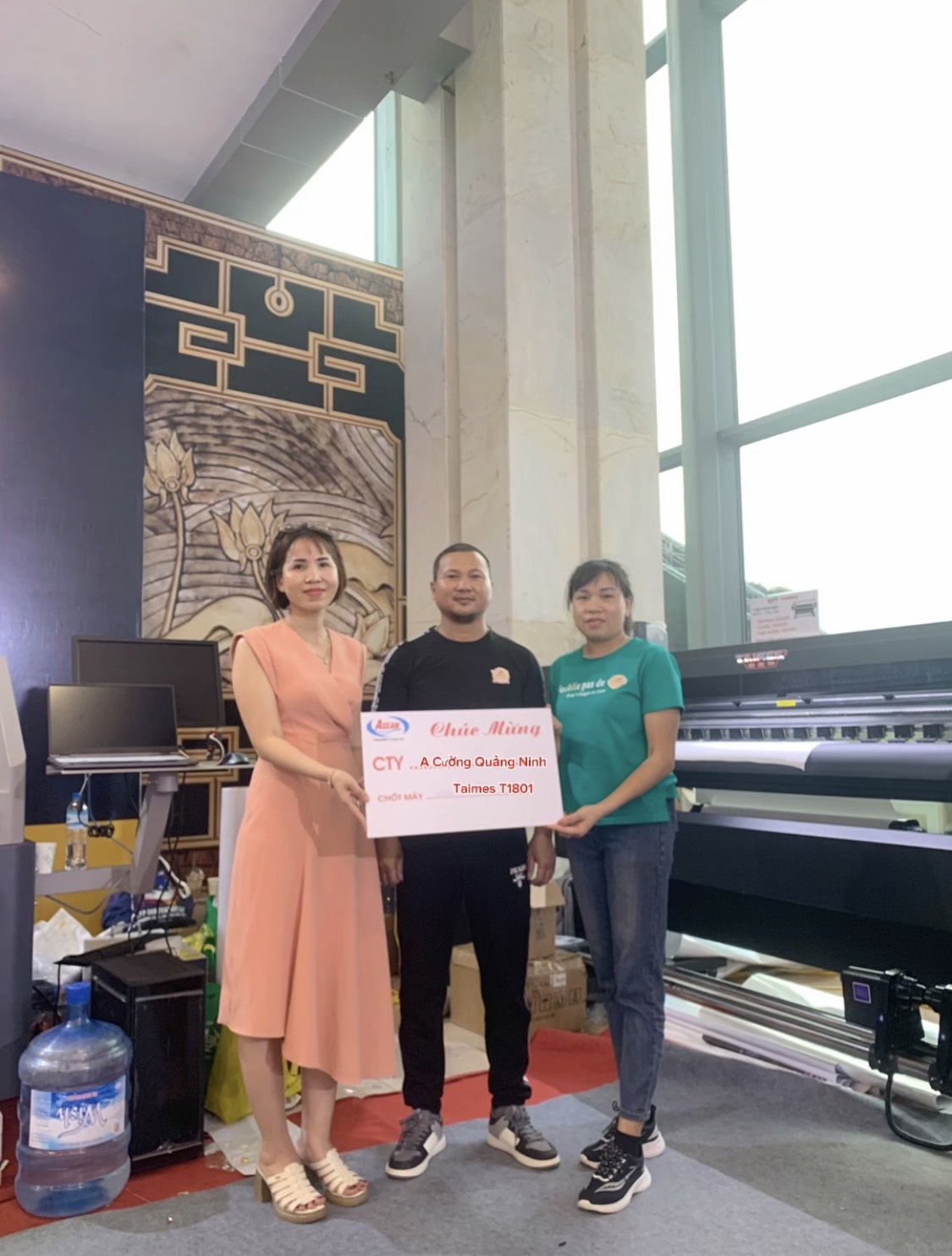 Bàn giao máy in Taimes T1801 tại Quảng Ninh