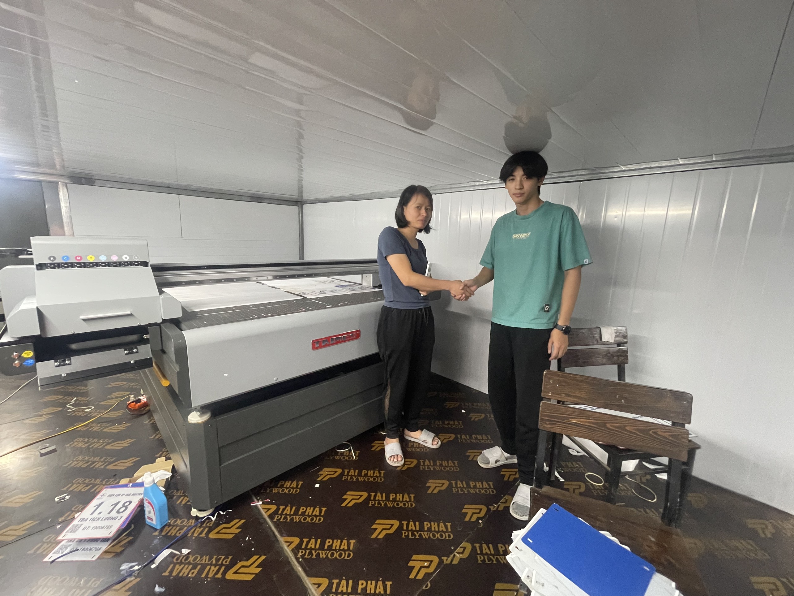 Bàn giao máy in uv 1212 Taimes - Thái Nguyên