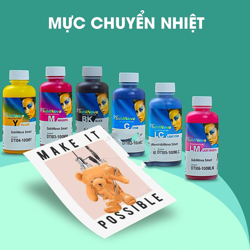 Sử dụng đúng loại mực in và giấy in chuyển nhiệt giúp bản in sắc nét, chân thực