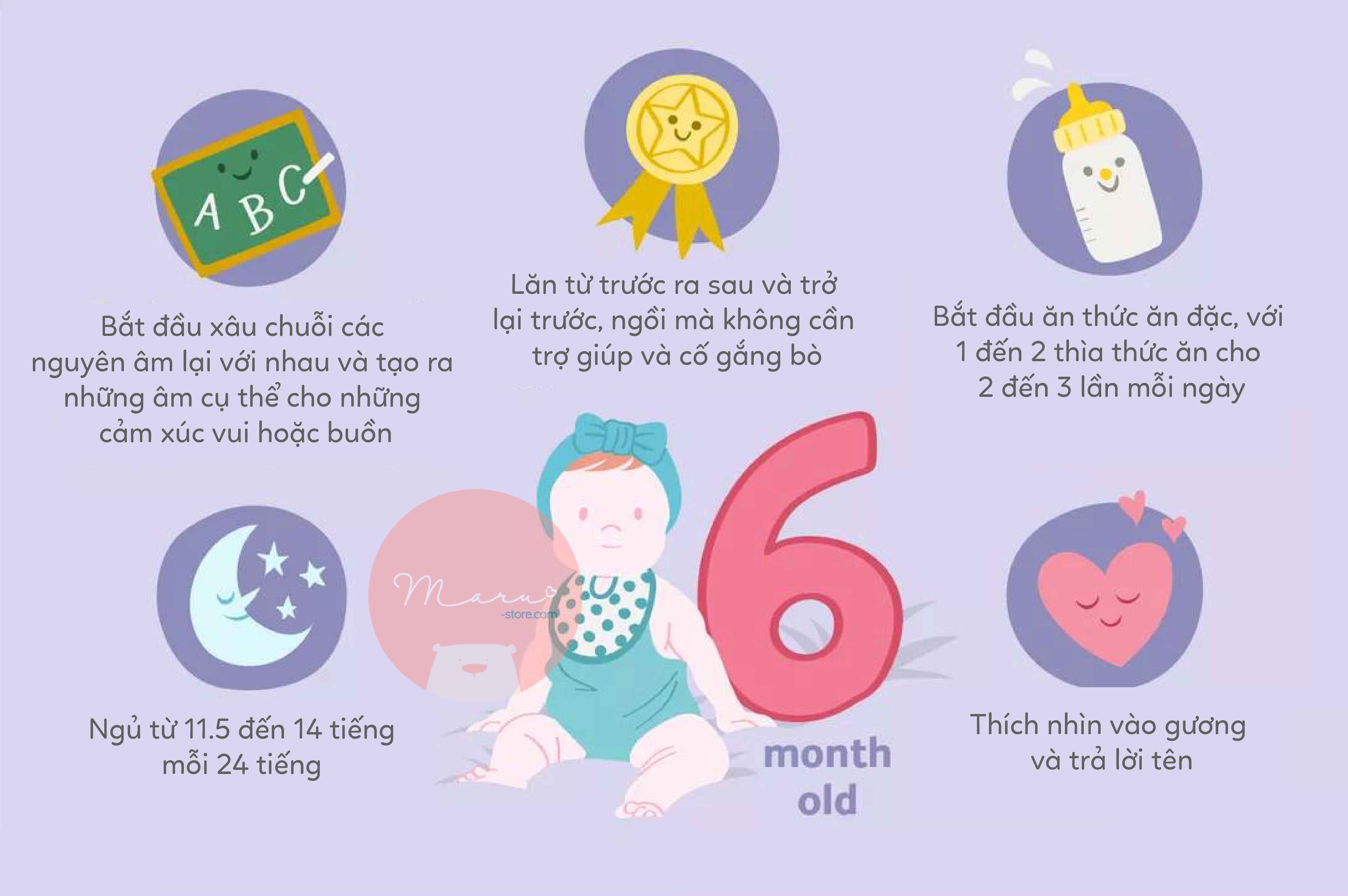 Sự phát triển của em bé 6 tháng tuổi (Phần cuối)