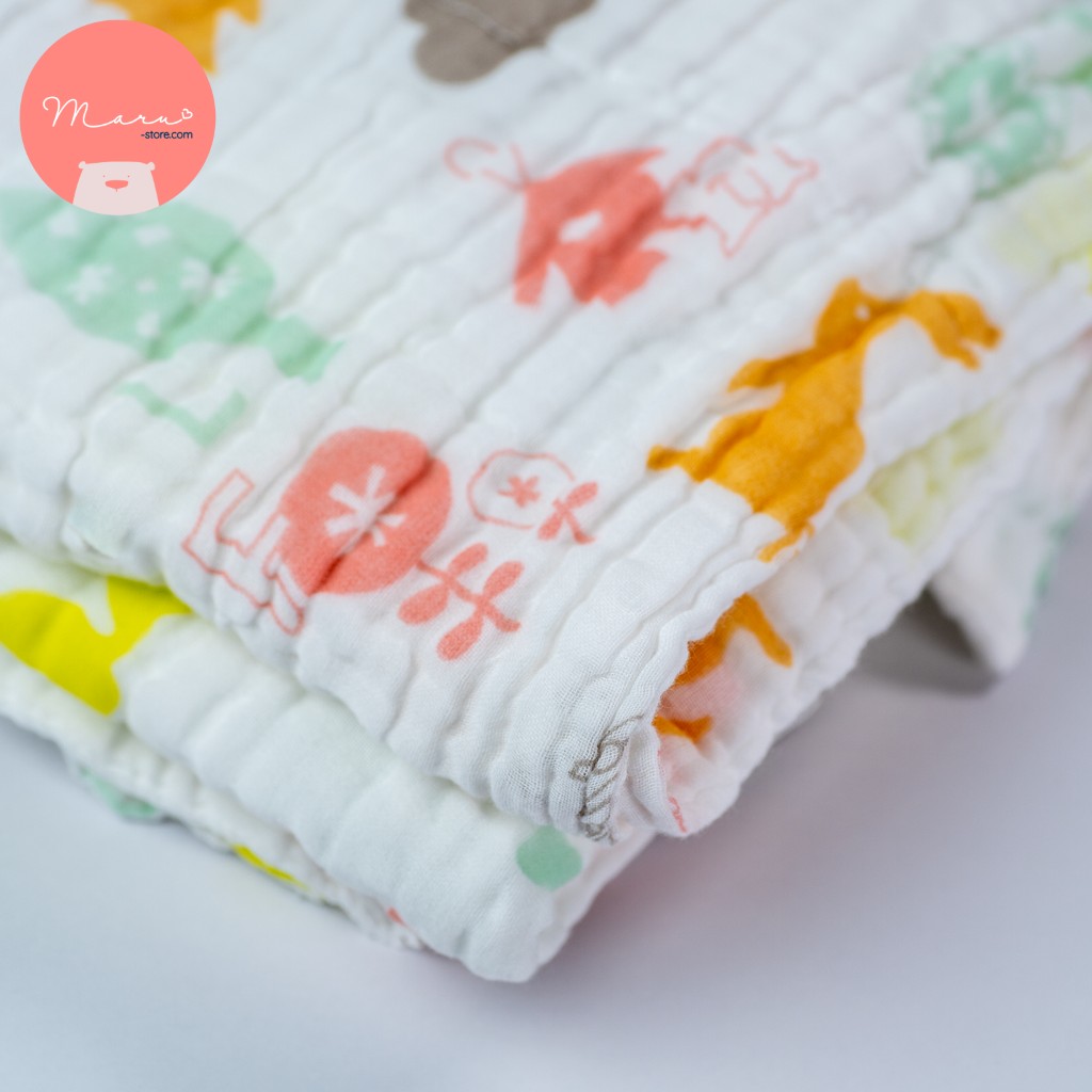 Khăn tắm vải cotton 6 lớp bông dày nhanh thấm hút