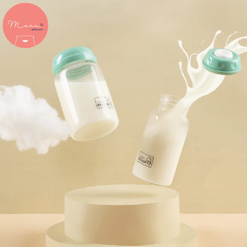 Bình đựng sữa thủy tinh | 180ml | PHANPY