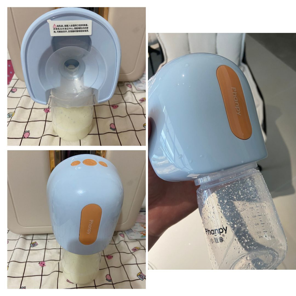 PHANPY | Máy Hút Sữa Điện Đôi Cải Tiến Dạng Rảnh Tay, Pin 2300mAh, Dùng Bình PPSU 180ml [Mua 2 Máy Tặng 2 Bình Trữ Sữa]