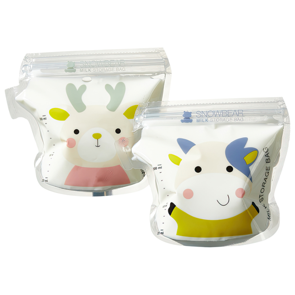 Túi trữ sữa dành cho mẹ sau sinh | dùng một lần, 2 dung tích 120ml và 200ml (hộp 30 túi) | SNOWBEAR
