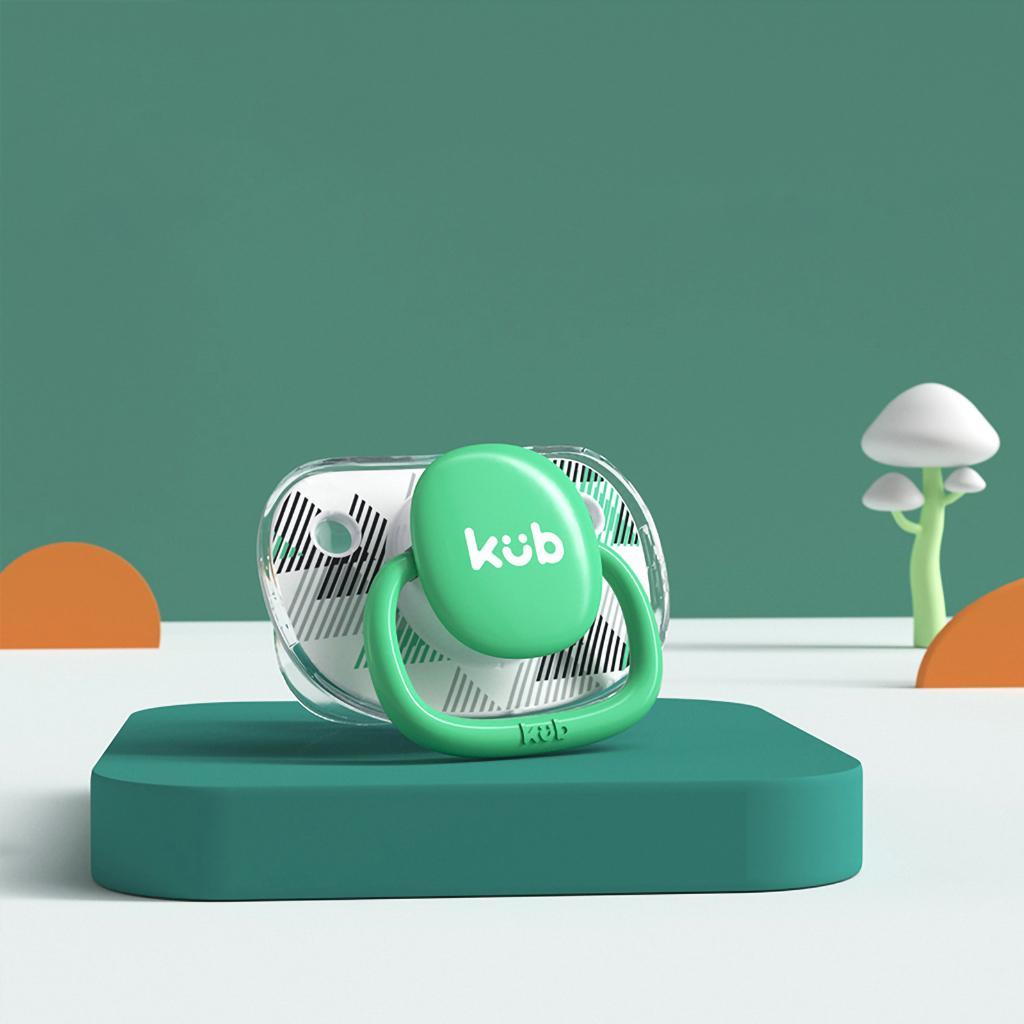 KUB | Ty Giả Cho Bé Dạng Dẹt Chỉnh Nha (Có Nắp) Làm Từ Nhựa Tritan Mềm Mại [MUA 1 TẶNG 1]