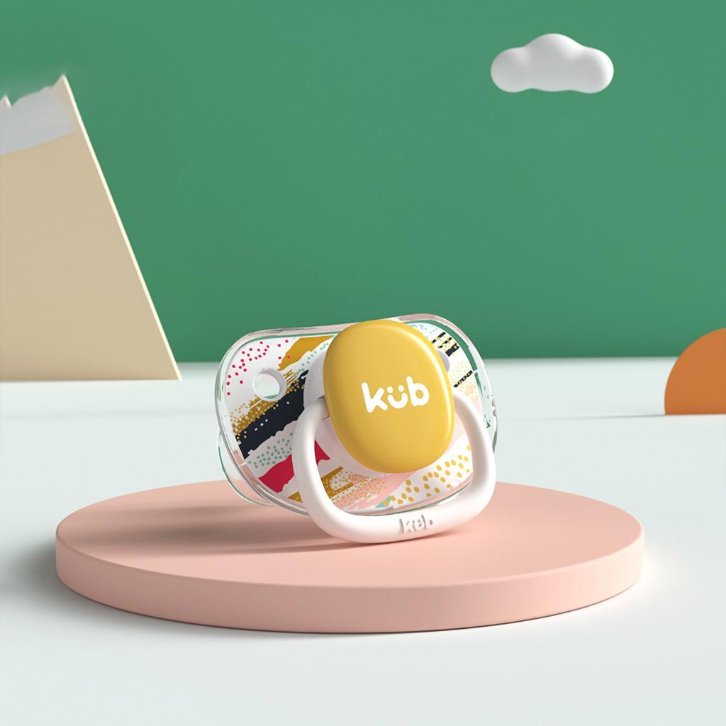 KUB | Ty Giả Cho Bé Dạng Dẹt Chỉnh Nha (Có Nắp) Làm Từ Nhựa Tritan Mềm Mại [MUA 1 TẶNG 1]