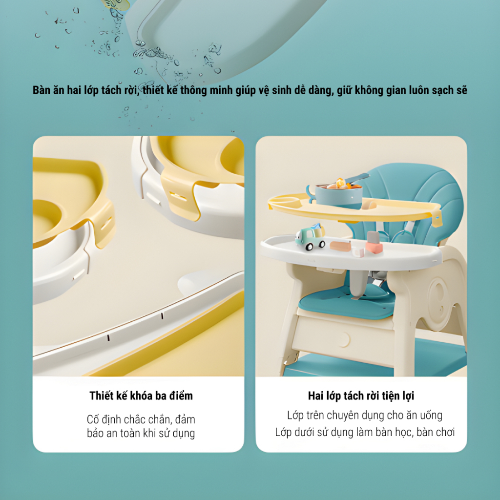 KUB | Bộ Bàn Ghế Xếp Gọn Đa Năng 2 Trong 1, Thiết Kế Thông Minh