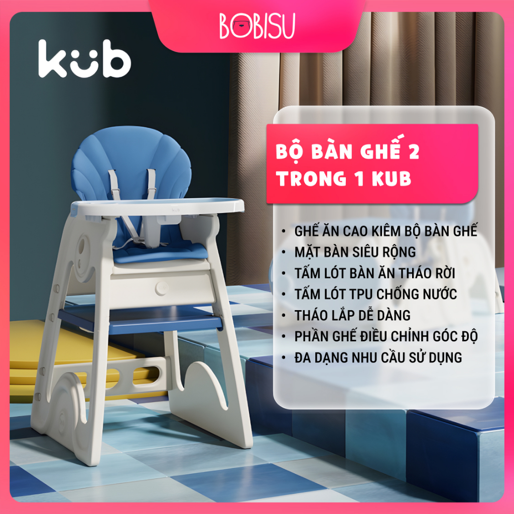 KUB | Bộ Bàn Ghế Xếp Gọn Đa Năng 2 Trong 1, Thiết Kế Thông Minh