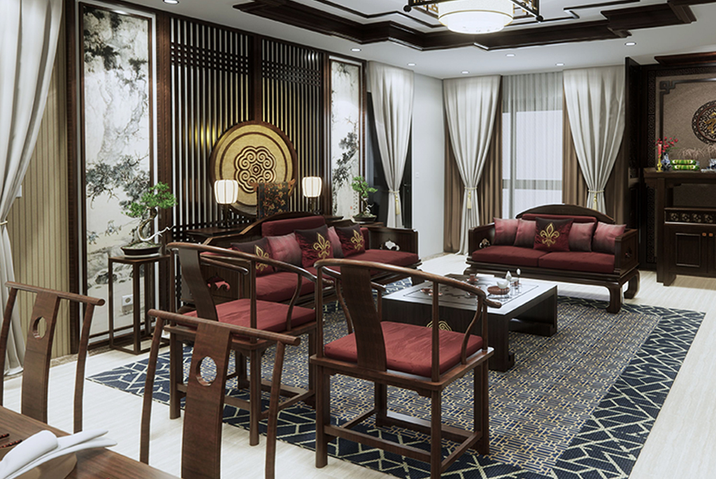 mẫu thiết kế nội thất phòng khách 10
