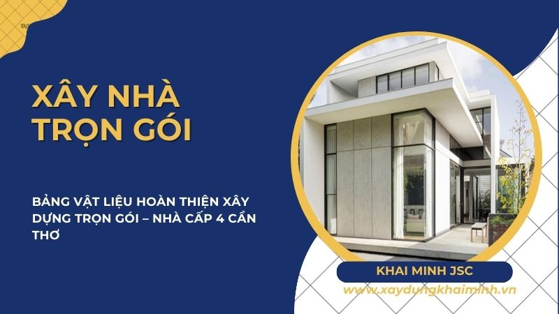 bảng giá vật liệu hoàn thiện nhà ở