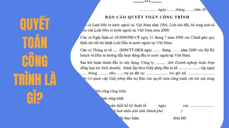 danh mục hồ sơ quyết toán dự án hoàn thành