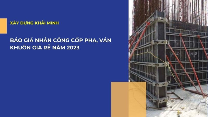 báo giá thi công cốp pha