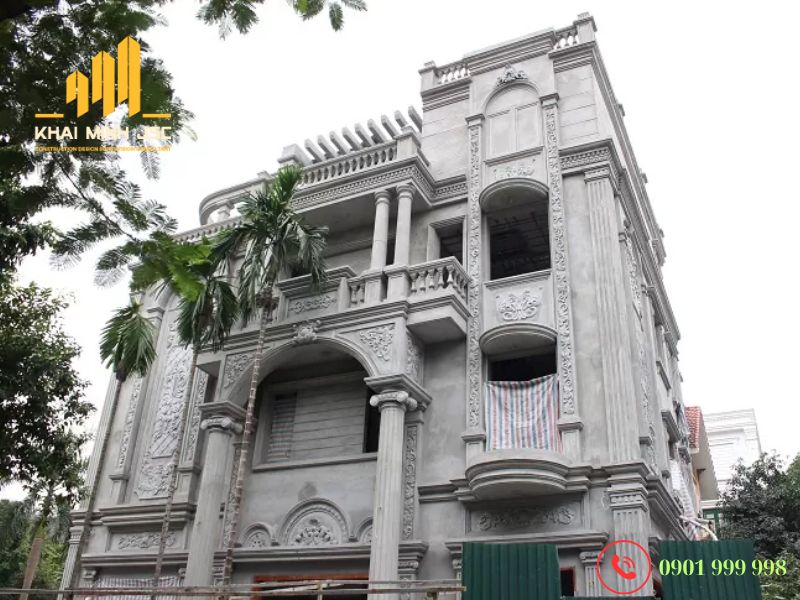  Công trình biệt thự tầng đang trong giai đoạn hoàn thiện