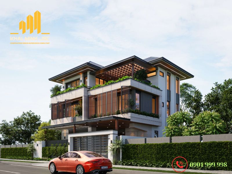  Công trình thi công biệt thự hiện đại