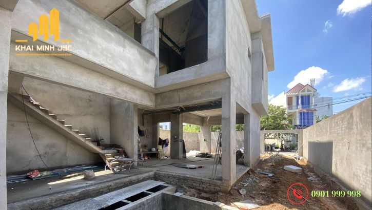  Đội ngũ thi công phần thô trọn gói chuyên nghiệp, đảm bảo tiến độ thi công