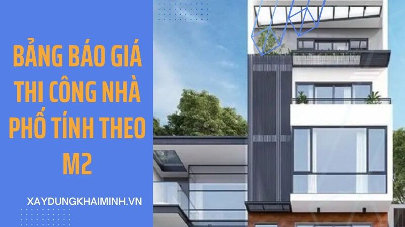 báo giá thi công nhà phố