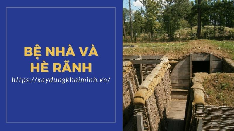 bệ nhà và hè rãnh
