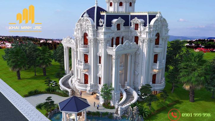  Thiết kế biệt thự cổ điển kiến trúc Ý