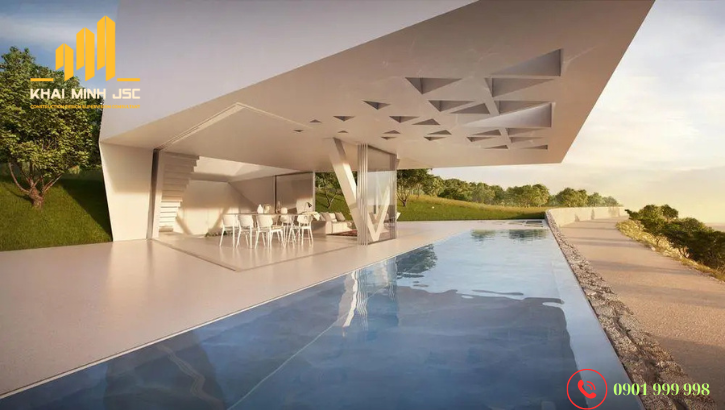  Biệt thự Villa F mang thiết kế hình học độc đáo, lạ mắt